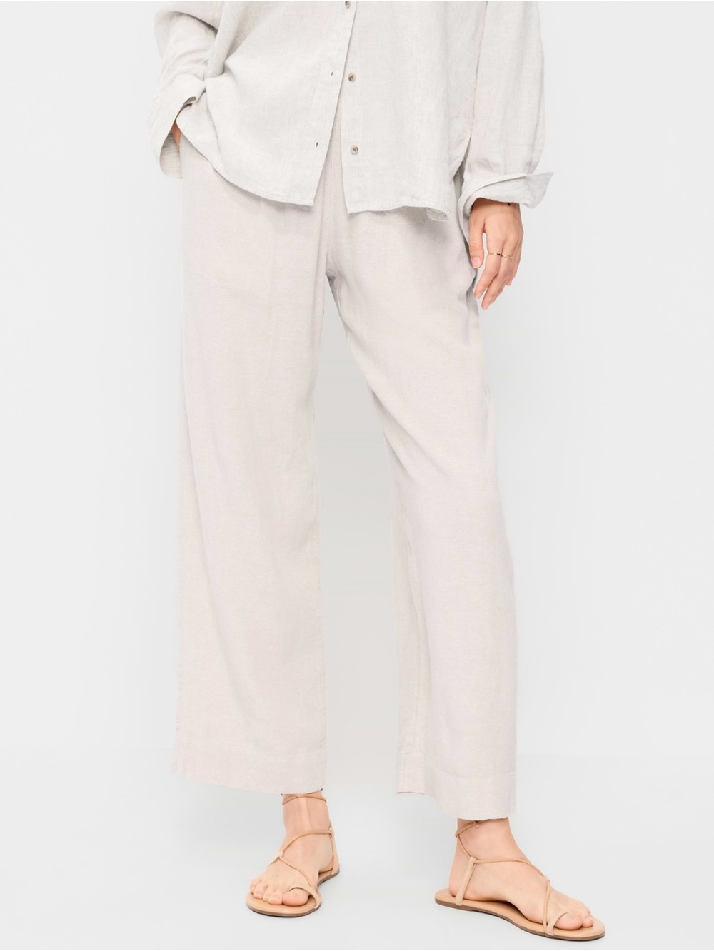 Old Navy High-Waisted Linen-Blend Pants